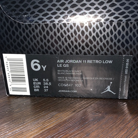 Air Jordan 11s Retro Low Navy Snakeskins - Picture 4 of 5